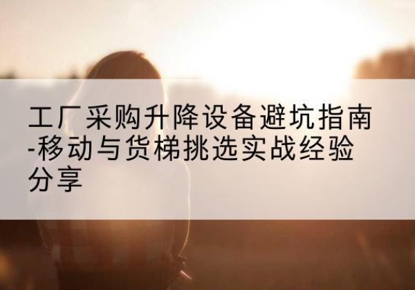 永定移动式升降机怎么选-工厂采购升降设备避坑指南-移动与货梯挑选实战经验分享
